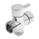 Zein Z742 divertor, for the mixer, zinc body, with a round nut, color chromium