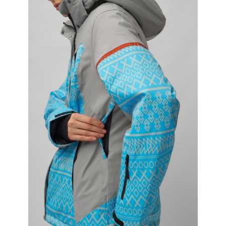 Ski suit female, size 56, blue color-2
