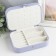 Casket to the leatherette for jewelry "Matte surface" Lilac 16x11x5 cm