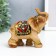 Polystone souvenir "Seven Elephants of Popon with pearls" H-10.5; 9.5; 8; 7.5; 6.5; 6; 5 cm