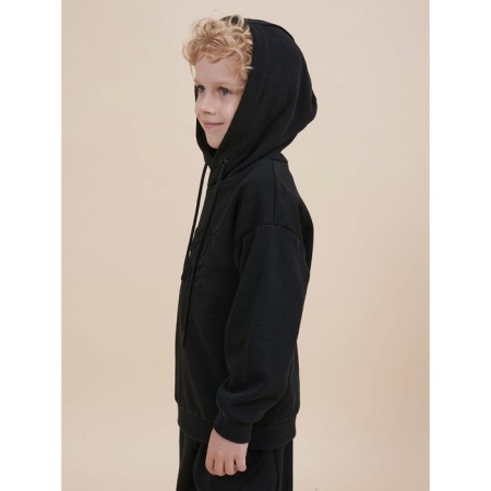 Sweatshirt for boys, height 128 cm, black color-1