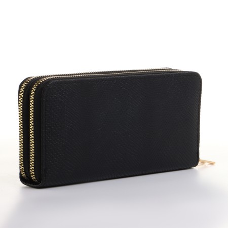 Women's wallet on lightning, black color