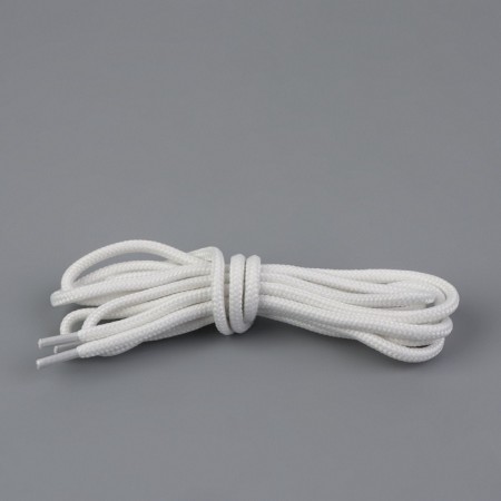Shoes for shoes, steam, round, 4 mm, 110 cm, packing 25 pcs, white color-3