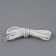 Shoes for shoes, steam, round, 4 mm, 110 cm, packing 25 pcs, white color