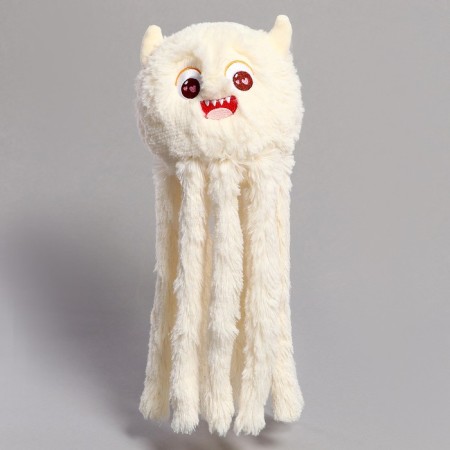 Soft toy "Medusa", 40 cm, white color