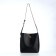 Women's bag on the Textura screw castle, small size, black color