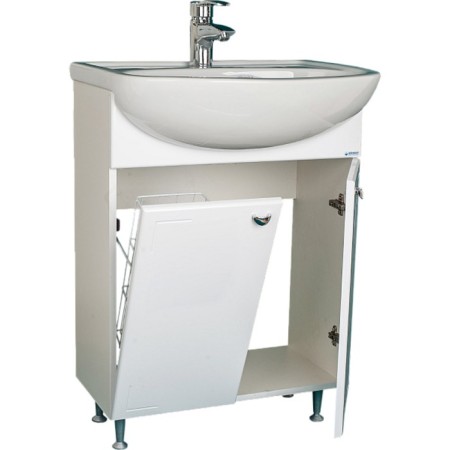 Tumba Iceberg Classic under the sink Complex 60, with a underwear basket-1