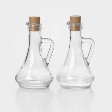 A set of glass containers for the Olivia oil-uxus, 260 ml, a plastic cork, 2 pcs