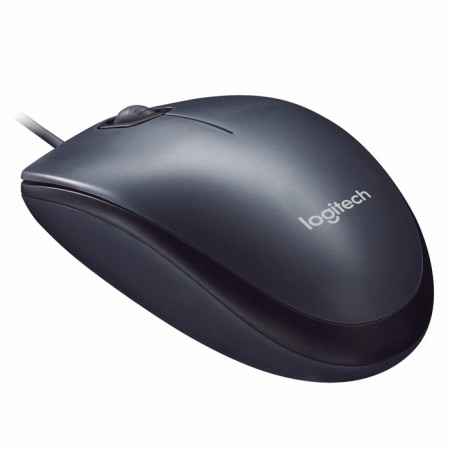 Logitech M90 mouse, wired, optical, 1000 dpi, gray-1
