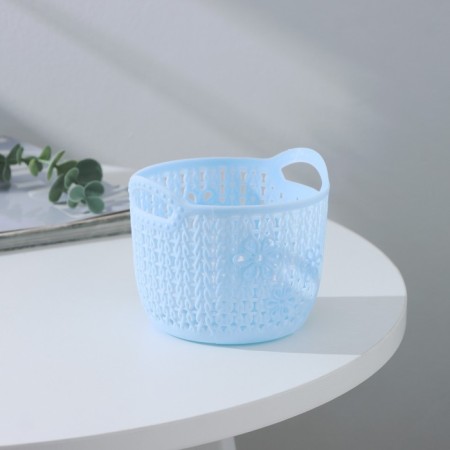 Storage basket "Knitting", plastic, 11.5 × 10.5 × 9 cm, color mix