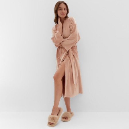 Women's robe KAFTAN PLUSHY p. 44-46, beige-4