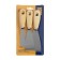 A set of tundra spatulas, wooden handle, 25-50-80 mm, 3 pcs.