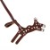 Muzzle of pressed leather adjustable, No. 1, DN 4.5 cm, ohm 13-20 cm, brown