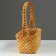 Wicker basket, 24 x 13 x 12.5/33.5 cm, sequoia
