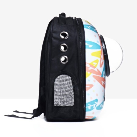 A backpack for carrying animals with a viewing window "Pastel", 32 x 25 x 42 cm-2