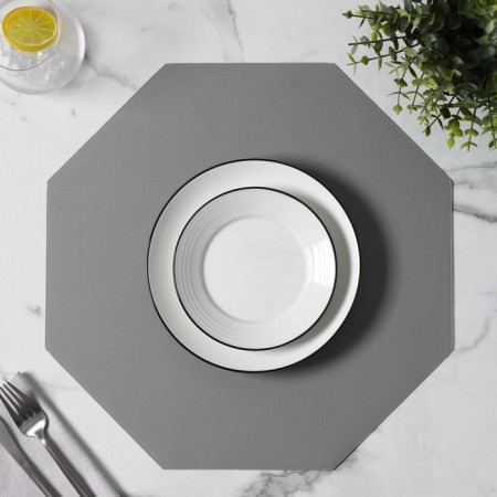 Serving napkin on the TEM table, 38 × 38 cm, gray color-4