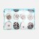 Cosmetic bag-penete on zipper, PVC, blue color