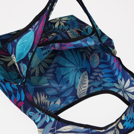 Household bag without fastening, folding, blue color-3