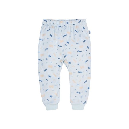 Baby sliders with cuffs "Gorosynka", height 92 cm, blue color-1