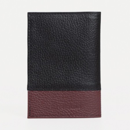 Textura passport cover, burgundy/black color-1