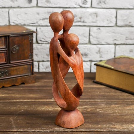 Souvenir tree "Family" brown color 30x8x8 cm