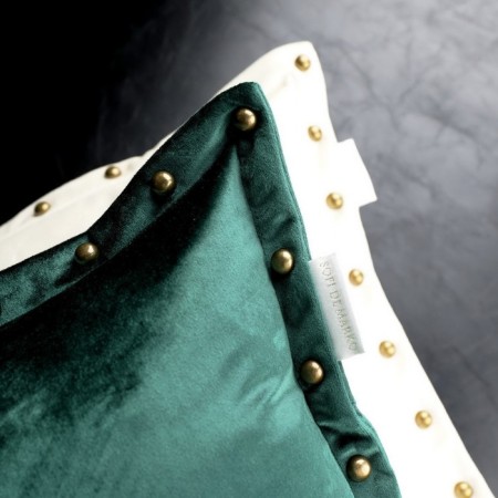 Pillowcase "Ludwig", size 45x45 cm, color malachite-1