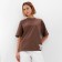 T -shirt female plain Minaku: One Most Brand Brown color, size 48