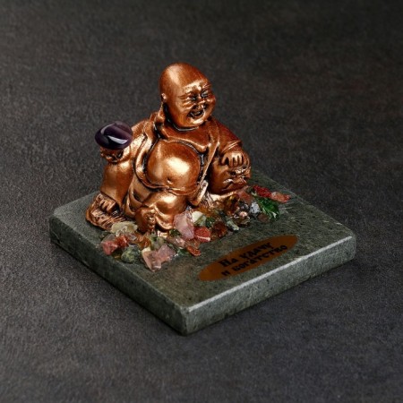Souvenir "Buddha", 5x5x5 cm, coil, gypsum, minerals-1