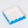 Box for cookies, blue, 12 x 12 x 3 cm