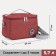 The thermosuma with a zipper 5.7 l, a long belt, the color is red