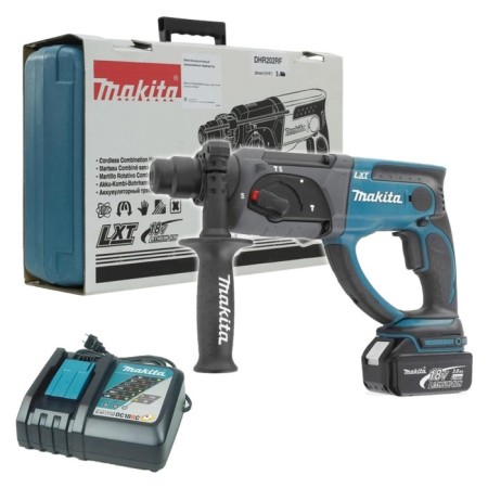 Punctora Battery Makita DHR202RF, 18 V, 3 Ah, SDS+, 3 modes, 1.9 J, 4000 FP/min 1075414