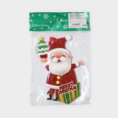 Decorative decoration (suspension) "Santa Claus and Christmas tree" 19x13 cm-6