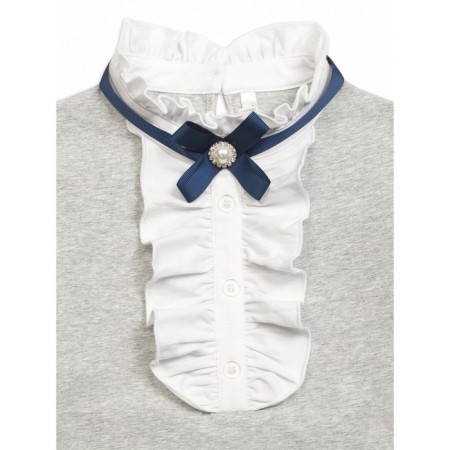 T-shirt for girls, height 164 cm, light gray color-2