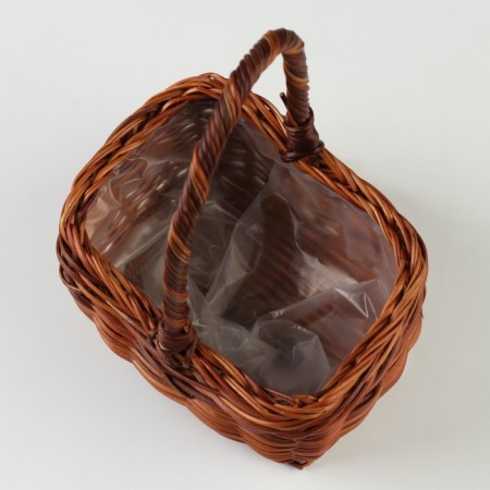 Wicker basket, 16 x 13 x 9.5/21.5 cm, rattan-2