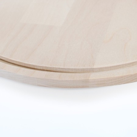 Board wooden boat with the gutter "Circle" 26x26x0.8 cm birch-2