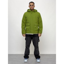 Sports male jacket, size 48, green color