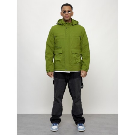 Sports male jacket, size 48, green color