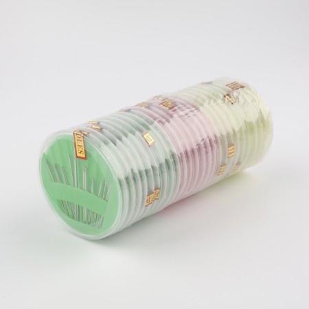 Sewing needles in a plastic box, 24 pcs, color mix-4