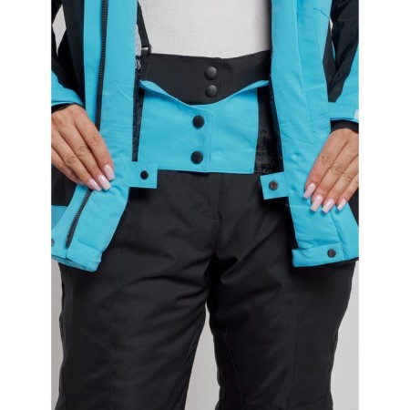 Ski costume female winter, size 46, blue color-9