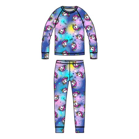 Thermal complex for girls: trousers, sweatshirt, height 98 cm-7