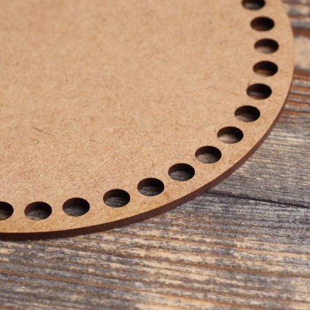 Clothing "Circle", bottom of the HDF brown smooth, 15 cm, d = 7mm-1