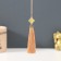 Suspension textiles, plastic "Knot of happiness and infinity" Kapuchino 0.7x1x9.5 cm