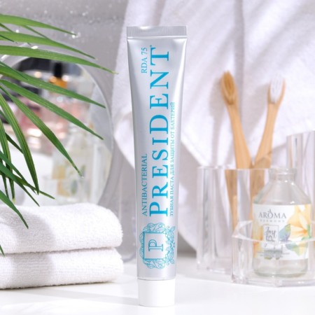 President Antibacterial toothpaste, 75 RDA, 75 ml-1