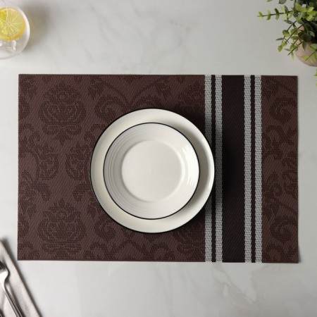 Serving napkin on the Tenzel table, 45 × 30 cm, brown color-4