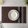 Serving napkin on the Tenzel table, 45 × 30 cm, brown color