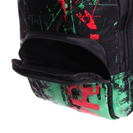 Youth backpack, 42 ​​x 32 x 22 cm, Grizzly 333, ergonomic back, laptop compartment, red/green RU-333-1_1-7