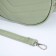 Women's Bag -round artificial leather, 18x18 cm, pistachio color