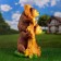 Garden figure "Bears Come friends" 30x27x55cm