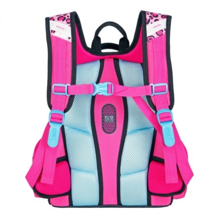 Frame backpack 35 x 28 x 15 cm, Across 178, filling: bag, pencil case, pink ACR22-178-5-3