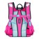 Frame backpack 35 x 28 x 15 cm, Across 178, filling: bag, pencil case, pink ACR22-178-5